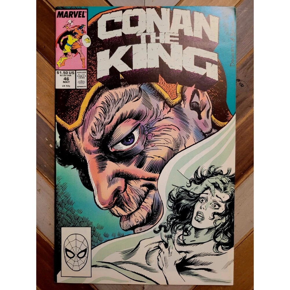 Conan The King #46 (Marvel 1988) "Warlord of Koth" Mike Docherty Art (7.0)